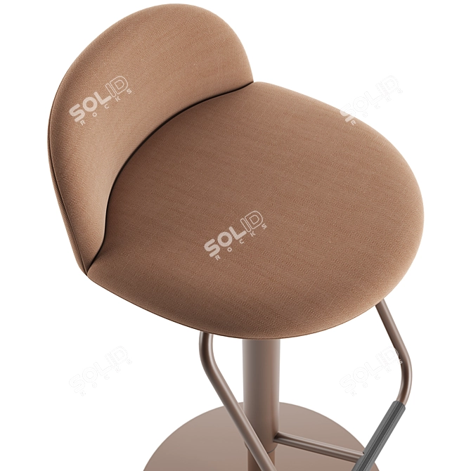 Modern Adjustable Cosmo Stool Design 3D model image 4