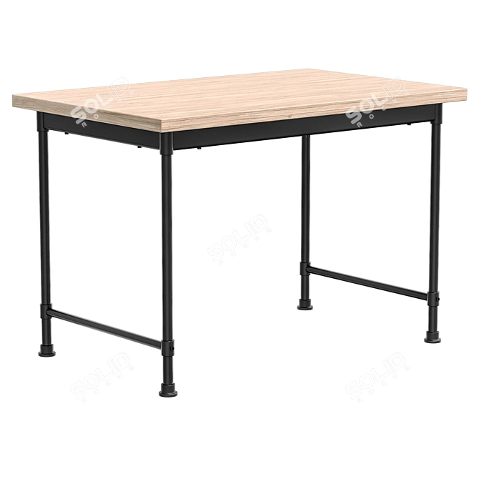 Versatile IKEA KULLABERG Desk 3D model image 2