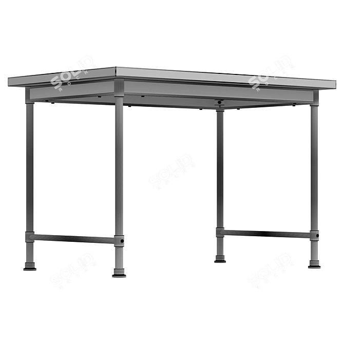 Versatile IKEA KULLABERG Desk 3D model image 7