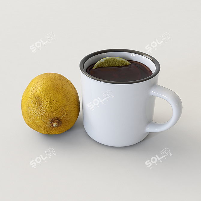 Lemon Tea Mug 3D model image 1