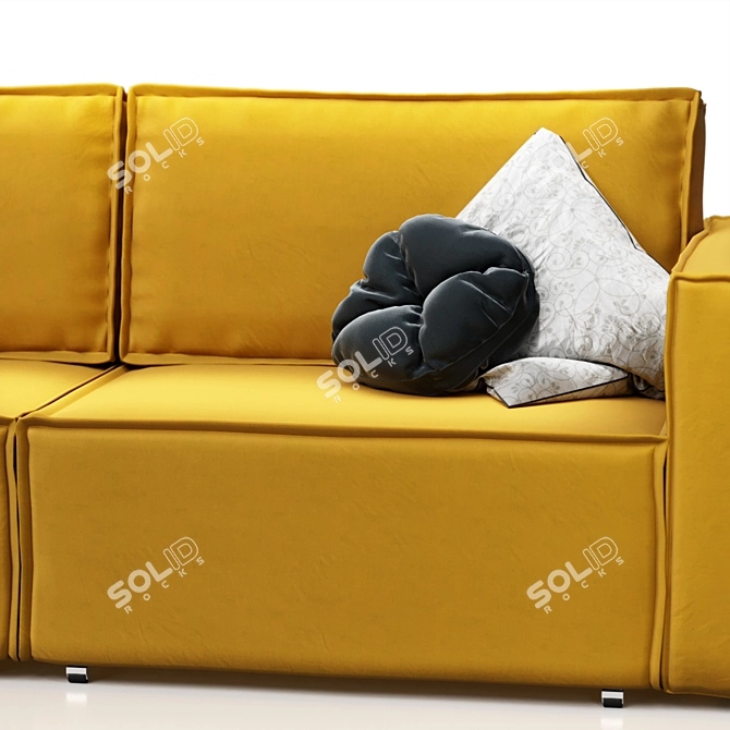 Loft Velvet Sofa Collection 3D model image 9