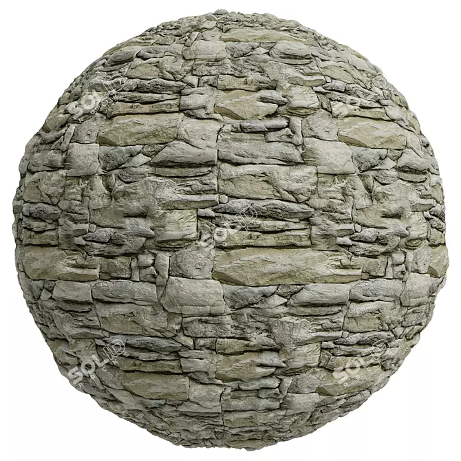 Pietra Cortina Stone Texture Set 3D model image 2