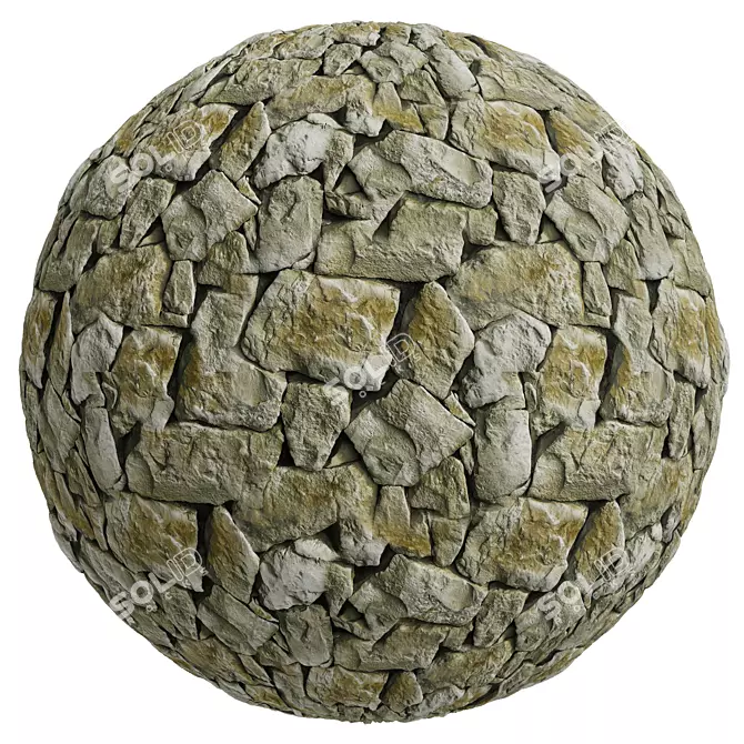 Pietra Cortina Stone Texture Set 3D model image 4