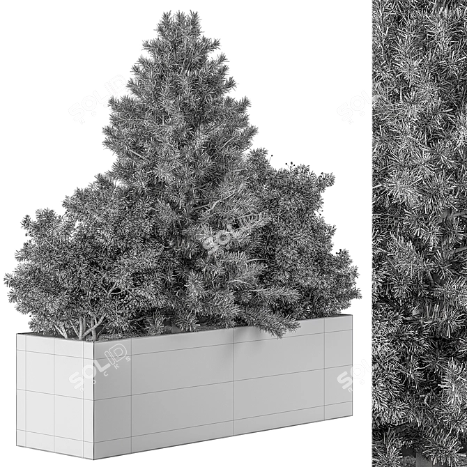 Outdoor Plant Box Selection 494 3D model image 3