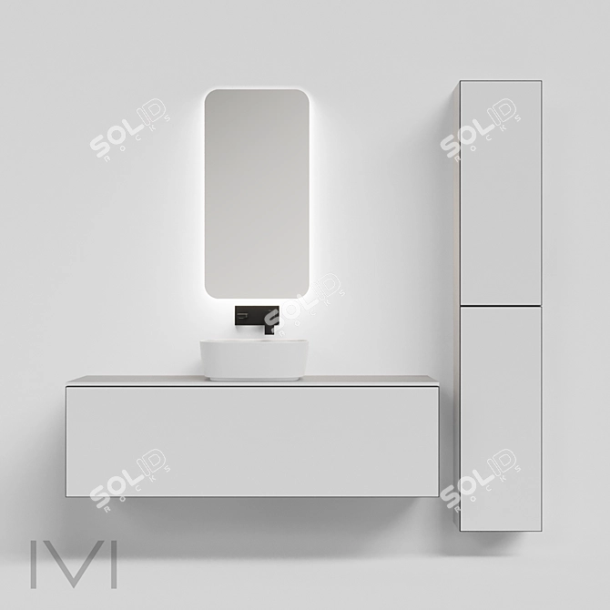 Modern Minimalist Furniture Collection 3D model image 1