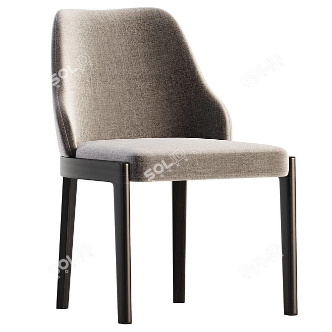 Modern Elegant CHELSEA Chair 3D model image 2