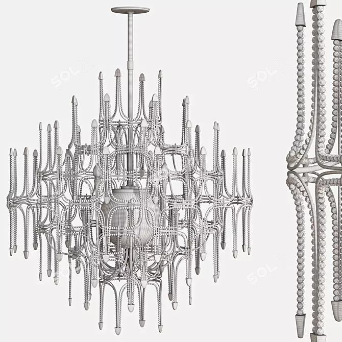Swarovski Crystal Andromeda Chandelier 3D model image 3