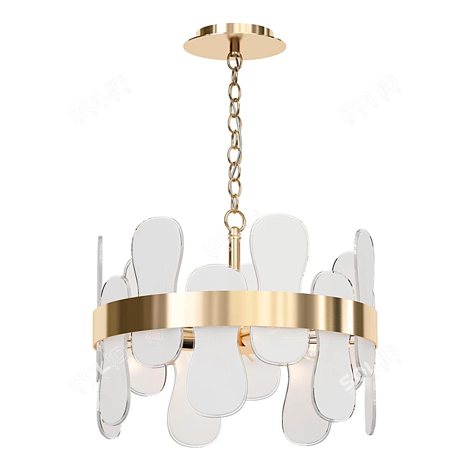 Eve Chandelier, Art Glass Design 3D model image 1