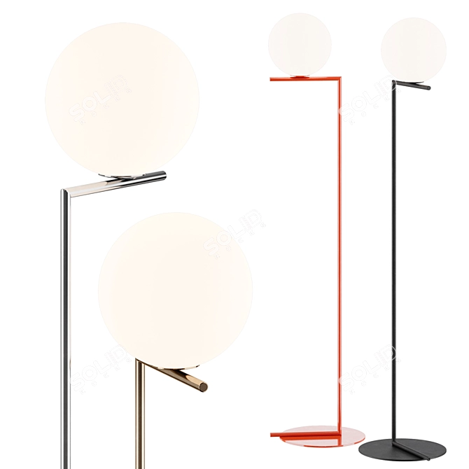 Modern Luminary: IC Floor Lamp 3D model image 1