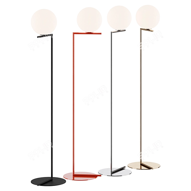 Modern Luminary: IC Floor Lamp 3D model image 2