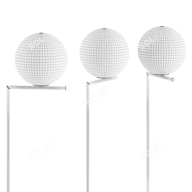 Modern Luminary: IC Floor Lamp 3D model image 3