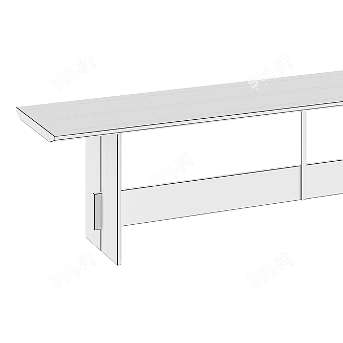  Karimoku Bench Frame Solution 3D model image 3