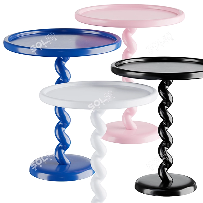 Pink Twister Side Table | Стол 3D model image 3