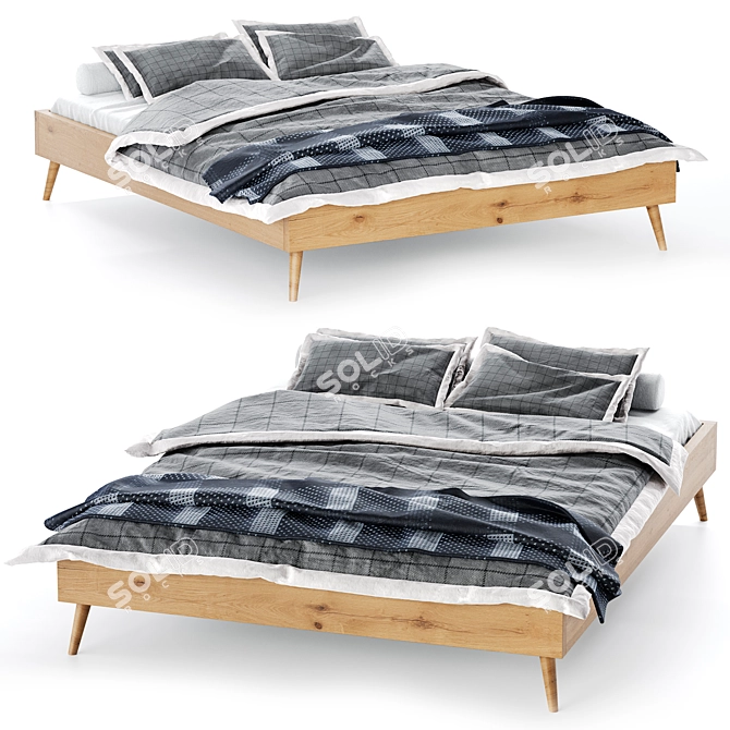 Modern La Redoute Jimi Bed 3D model image 1