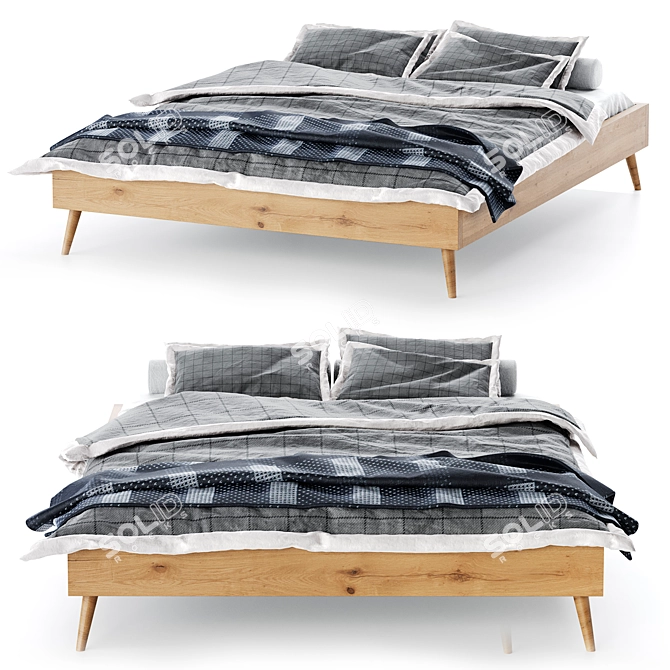 Modern La Redoute Jimi Bed 3D model image 2