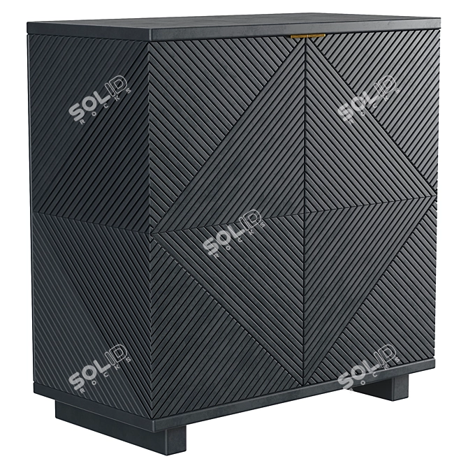 Elegant Storage Chest for Home 3D model image 1