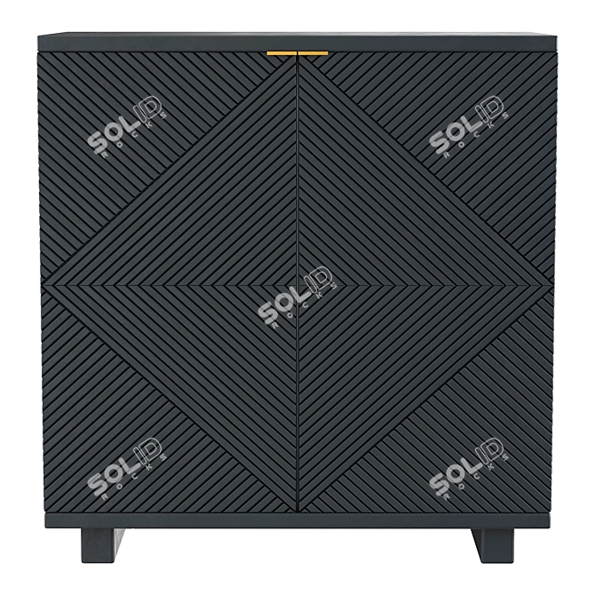 Elegant Storage Chest for Home 3D model image 2