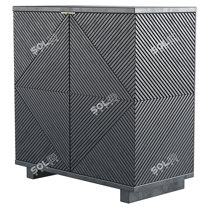 Elegant Storage Chest for Home 3D model image 3