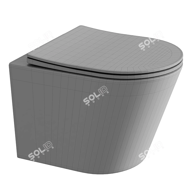 Ceramica Nova Balearica Rimless Toilet 3D model image 4