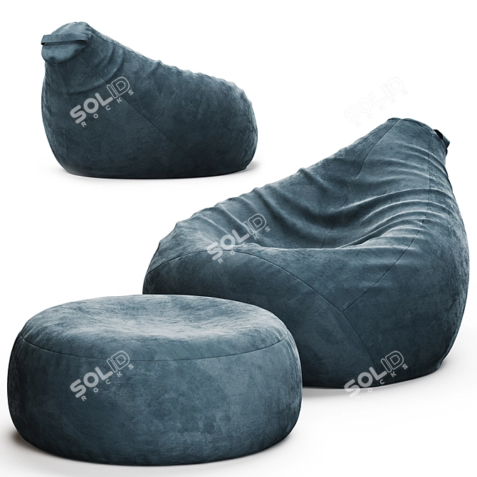 RANGA Performance Bean Bag Chair 3D model image 2