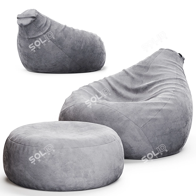 RANGA Performance Bean Bag Chair 3D model image 3