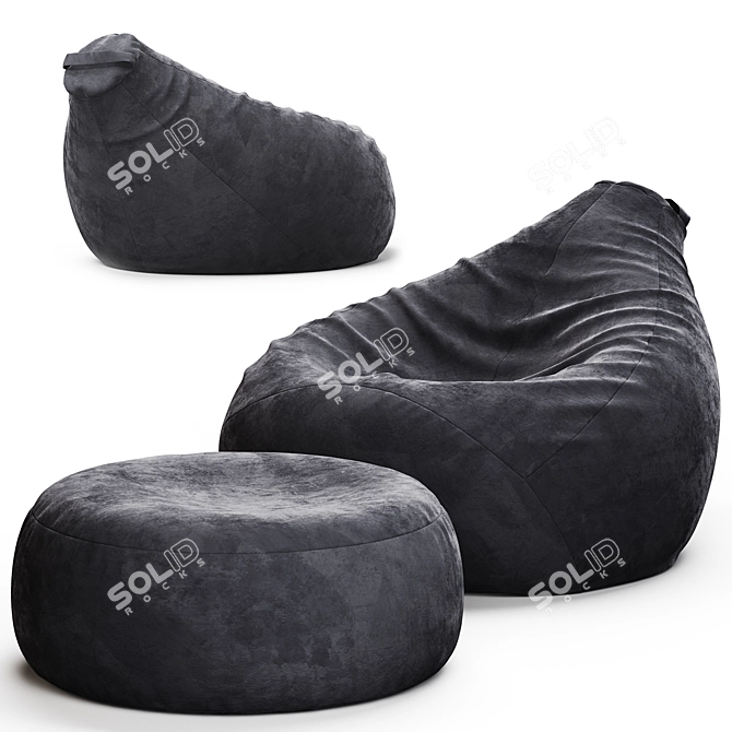 RANGA Performance Bean Bag Chair 3D model image 4