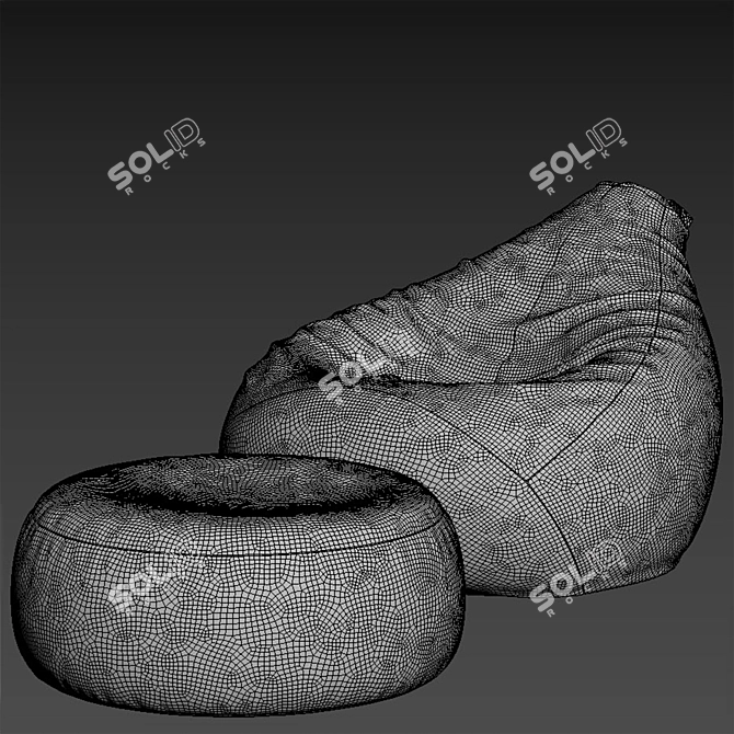 RANGA Performance Bean Bag Chair 3D model image 6