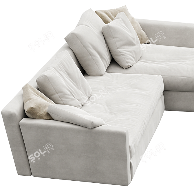 Flexform N1 Adagio Modular Sofa 3D model image 2