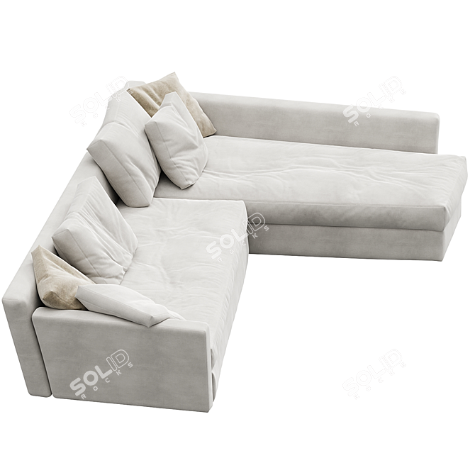 Flexform N1 Adagio Modular Sofa 3D model image 3