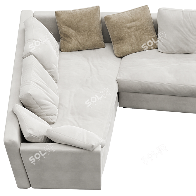 Flexform N2 Adagio Modular Sofa 3D model image 2