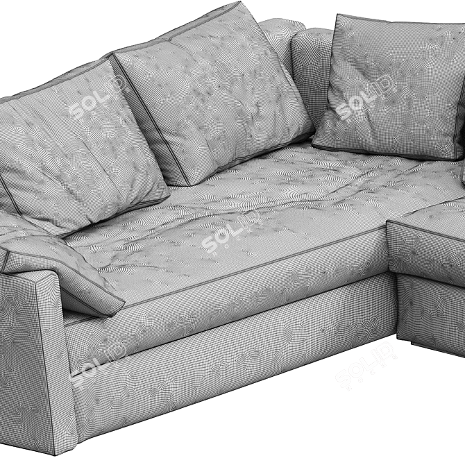 Flexform N2 Adagio Modular Sofa 3D model image 4