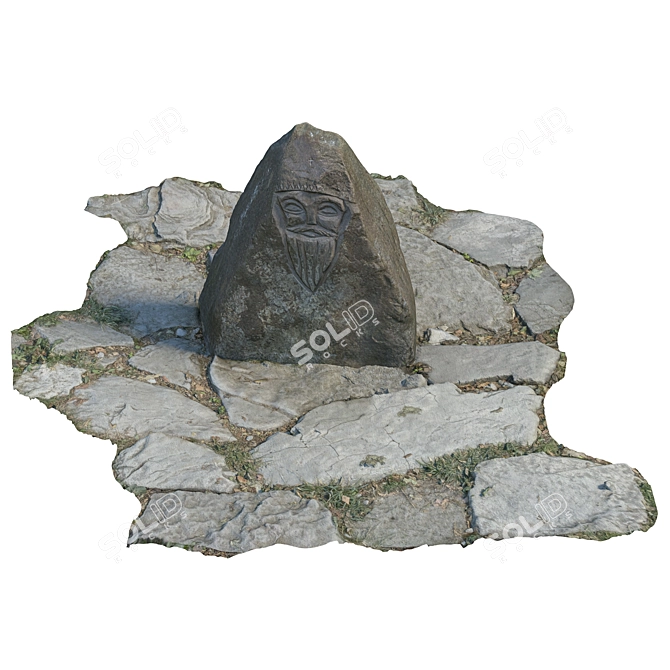 Landscape Stone Set 3D Models 3D model image 1