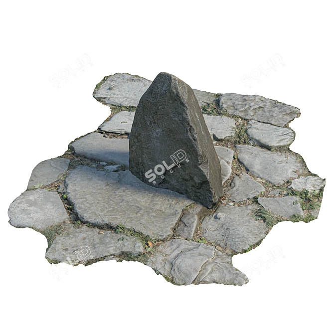 Landscape Stone Set 3D Models 3D model image 6