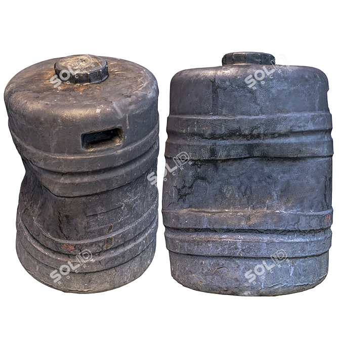  Resin Barrel Model Kit 3D model image 2