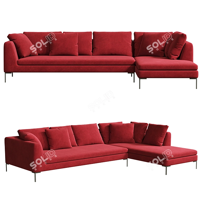 Modern Elegance in Citterio Sofa 3D model image 2