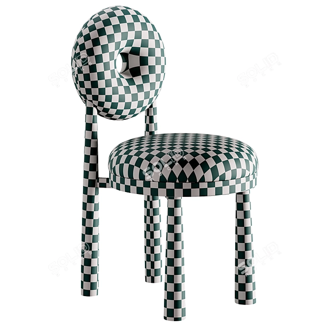 Modern Minimalist BABA Chair 3D model image 3