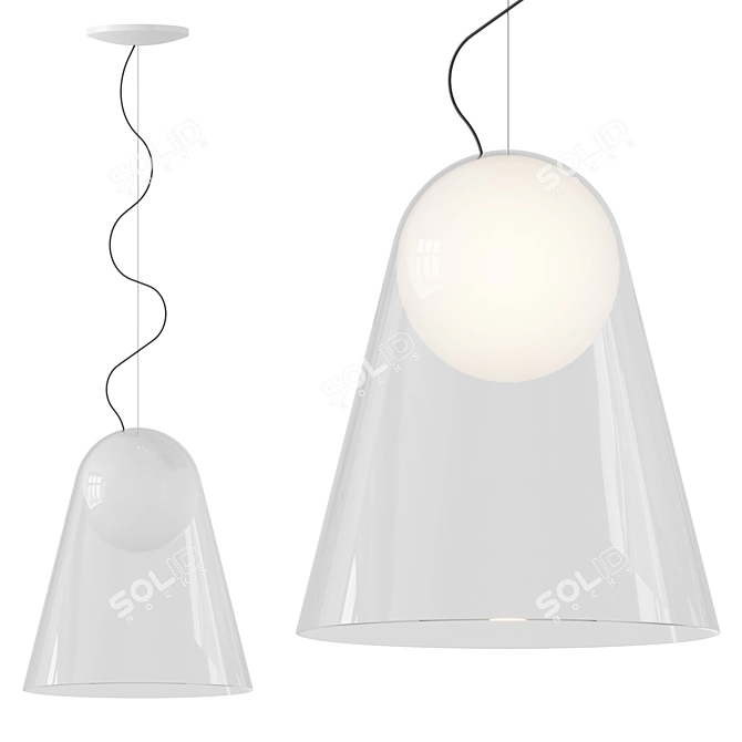 Contemporary Satellight Pendant Illuminate alcove 3D model image 1