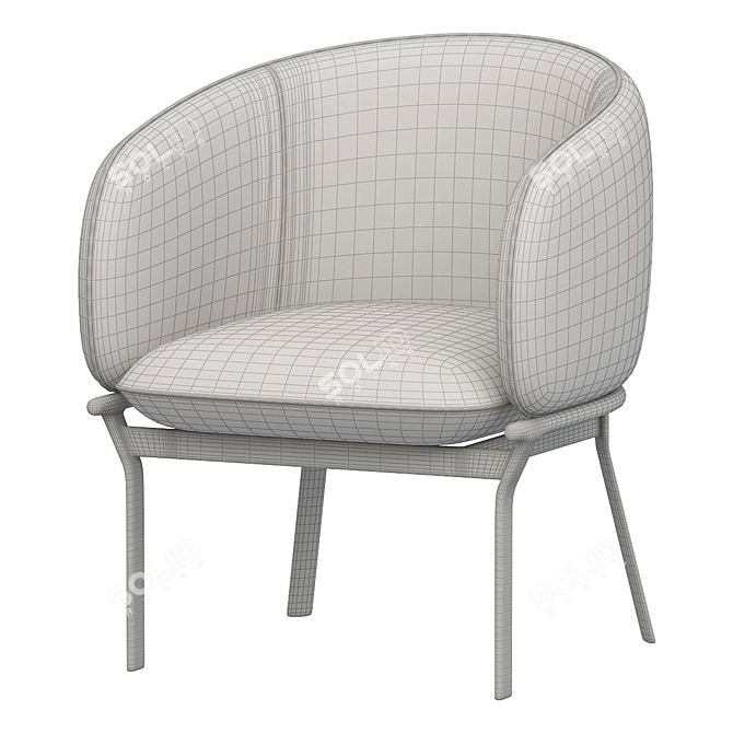 Elegant Grace Chair - MDD 3D model image 2