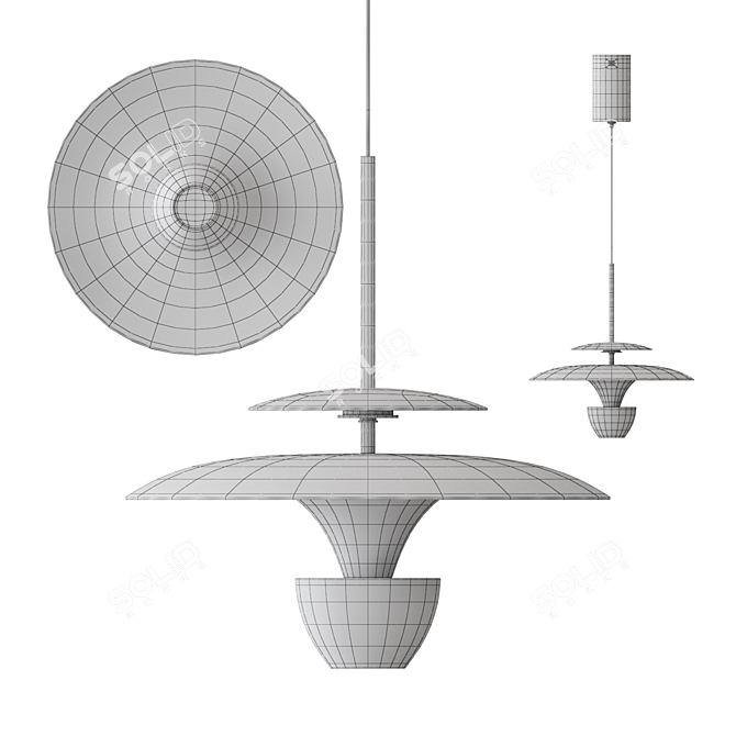 Bertil LED Pendant Light 3D model image 3