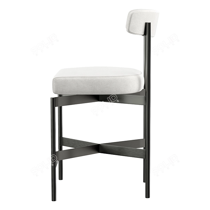 Elegant Modern Remy Counter Stool 3D model image 4