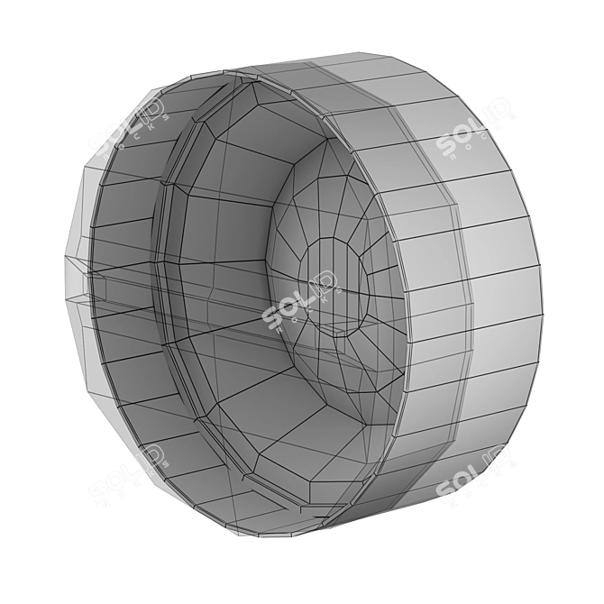 Outdoor Wall Lamp Articolo Occhi 3D model image 2