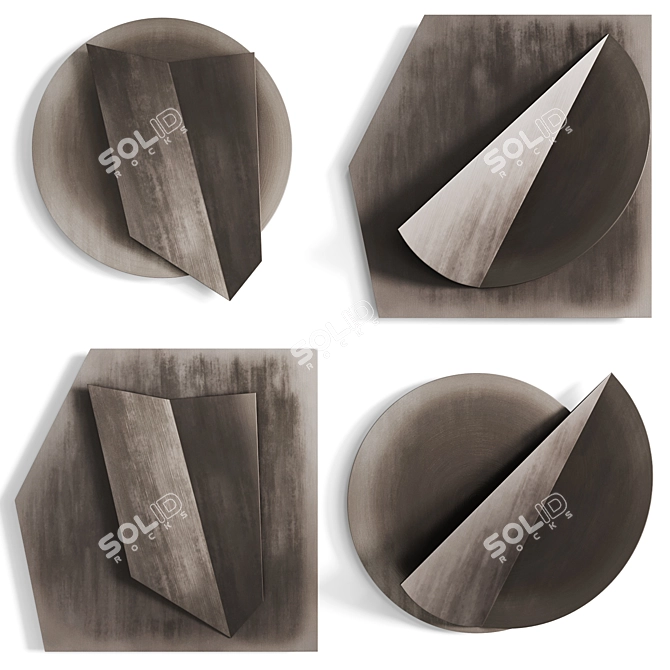 Amadeus Metal Finish Wall Art 3D model image 1