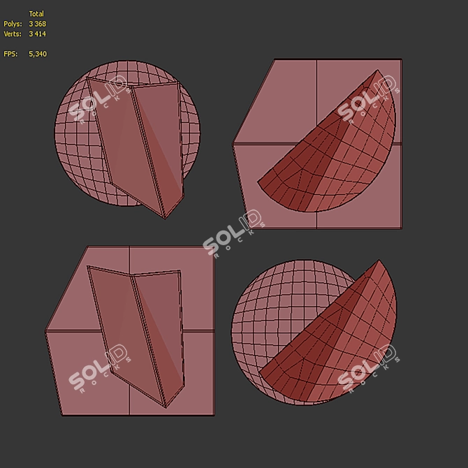 Amadeus Metal Finish Wall Art 3D model image 3