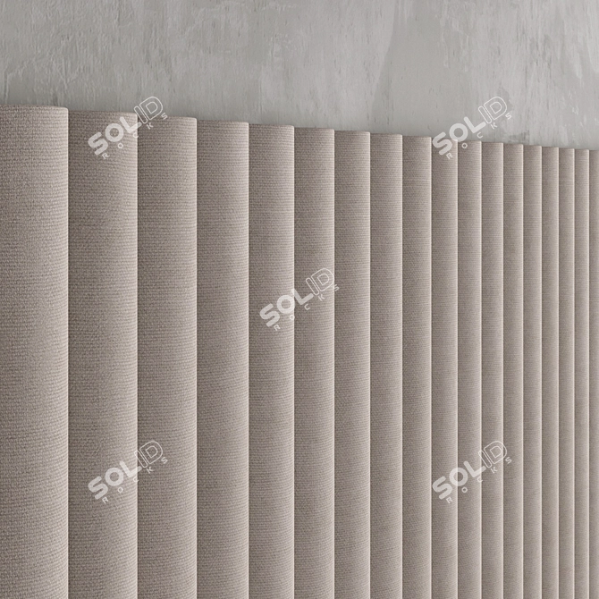 3D Decorative Wall Panel Set 3D model image 6