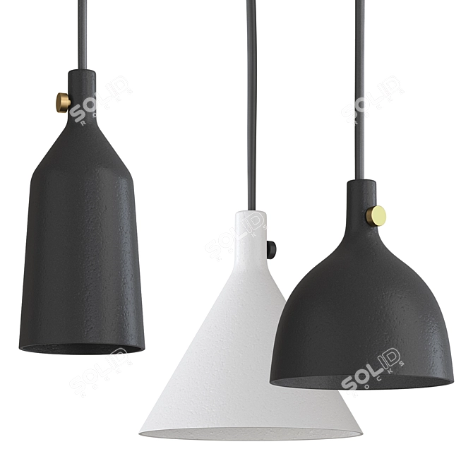 Modern and Elegant Pendant Light 3D model image 1