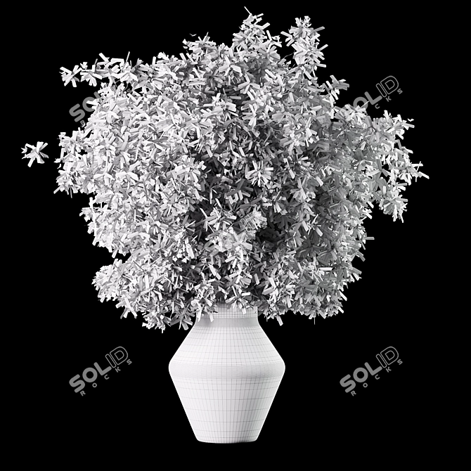 Elegant Floral Arrangement Bouquet 3D model image 2