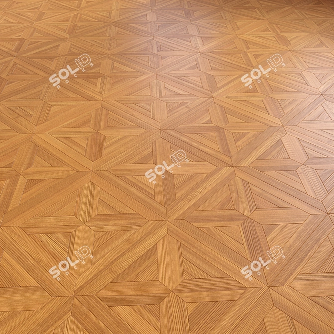 Premium 3D Wooden Floor Model 3D model image 2