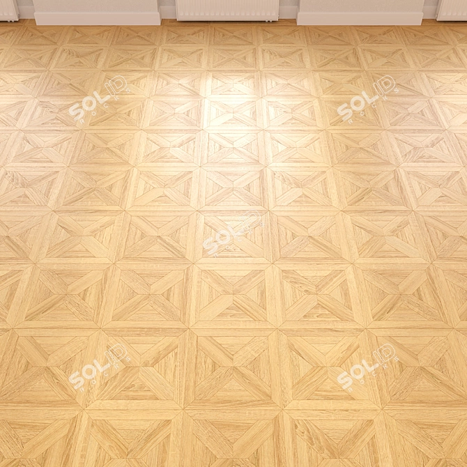 Premium 3D Wooden Floor Model 3D model image 3