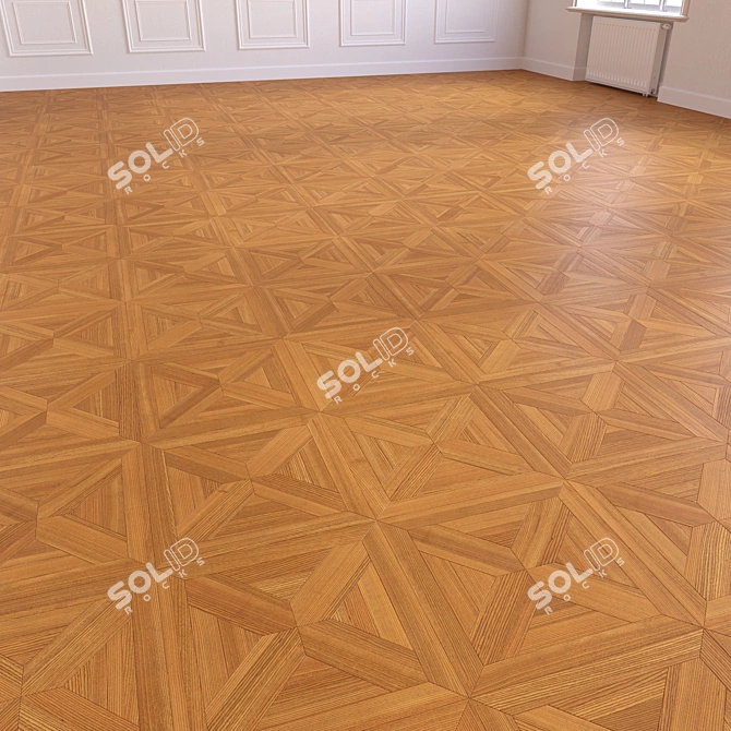 Premium 3D Wooden Floor Model 3D model image 4