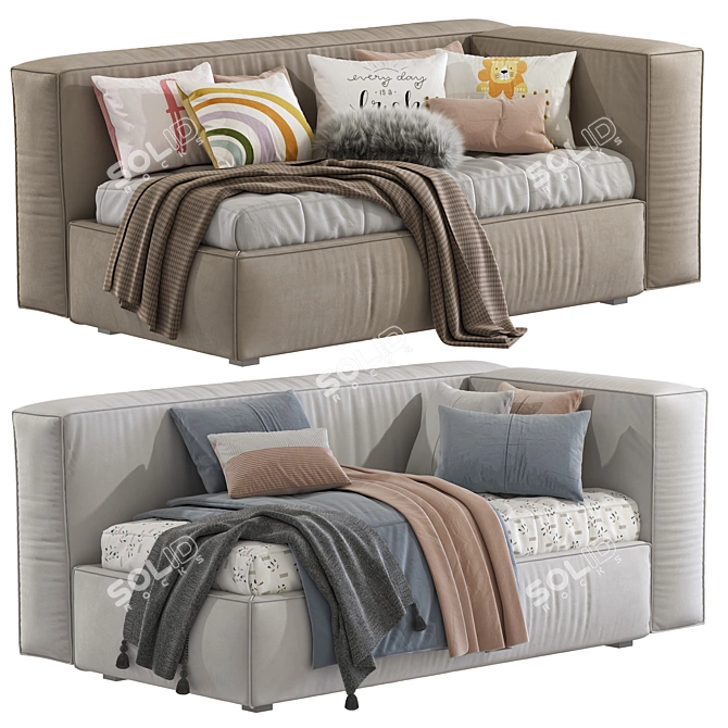 Convertible Sofa Bed RIPE 308 3D model image 1